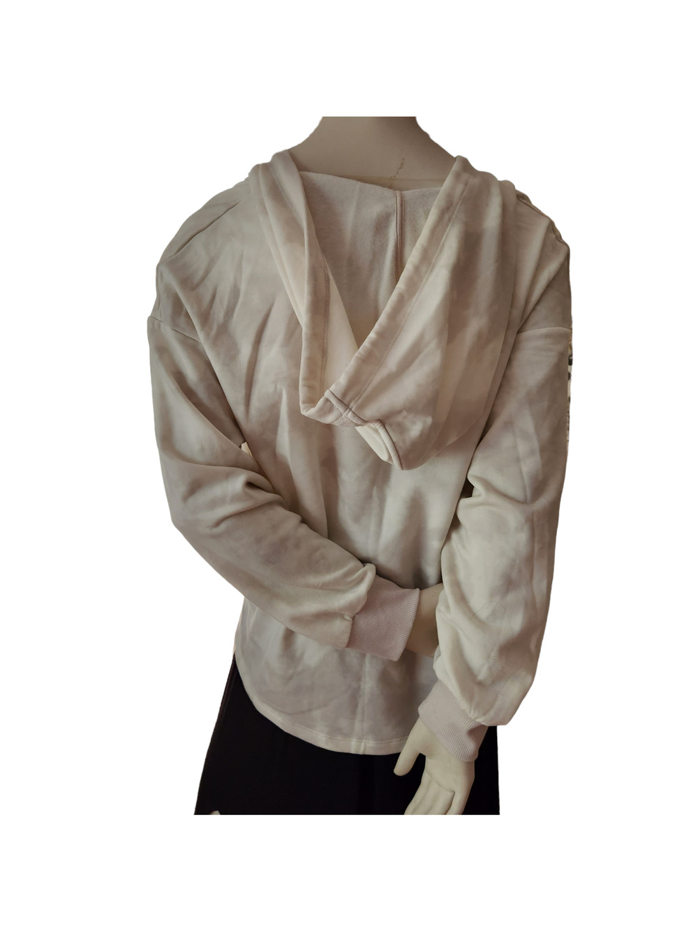 Stars Above Pullover Hoodie Loungewear Women's Large Cream Tie-Dye V-Neck Top